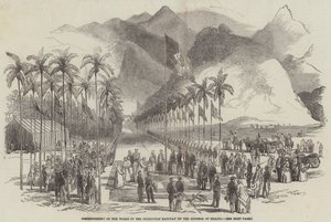 Commencement des travaux du chemin de fer de Petropolis par l