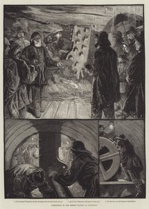 Achèvement du tunnel de la Mersey à Liverpool (gravure) - English School