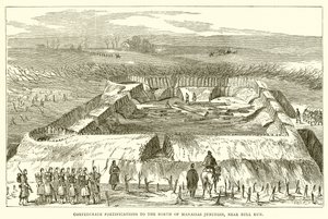 Fortifications confédérées au nord de Manassas Junction, près de Bull Run