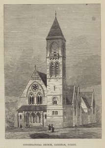 Église congrégationaliste, Caterham, Surrey (gravure)
