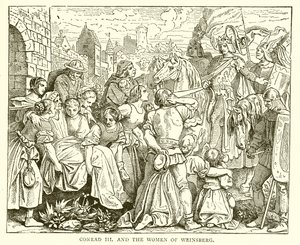 Conrad III et les femmes de Weinsberg