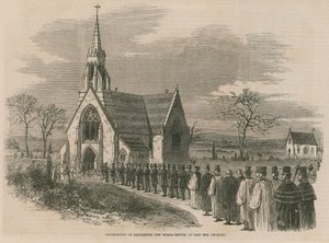 Consécration du nouveau cimetière de Marylebone - English School