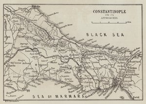 Constantinople et ses approches (gravure) - English School