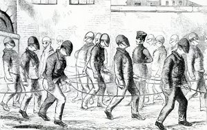 Détenus exerçant dans la prison de Pentonville, de 