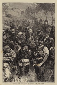 Convoi de prisonniers communistes à Versailles (gravure) - English School