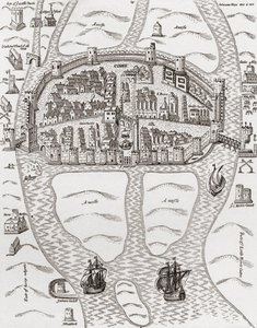 Cork, comté de Cork, Irlande en 1633, de 