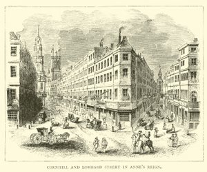 Cornhill et Lombard Street sous le règne d