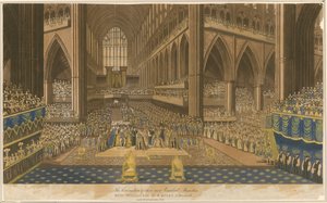 Couronnement du roi Guillaume IV et de la reine Adélaïde le 8 septembre 1831