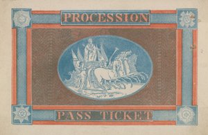 Billet de Passage pour la procession du Couronnement - English School