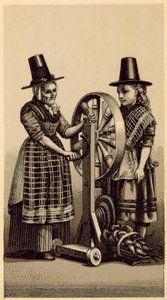 Costumes du Pays de Galles : Spinning Jenny - English School