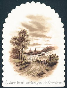 Scène de campagne, Carte de Noël