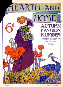 Couverture du magazine Hearth and Home, 14 octobre 1897 - English School