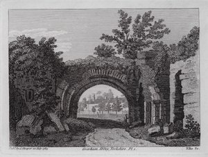 Abbaye de Coverham, Yorkshire (gravure)
