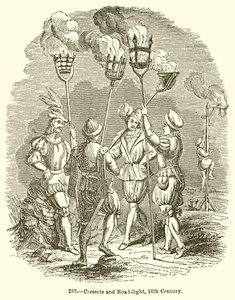 Cressets et éclairage routier, XVIe siècle - English School