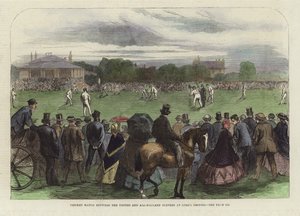 Match de cricket entre les United et All-England Elevens - English School