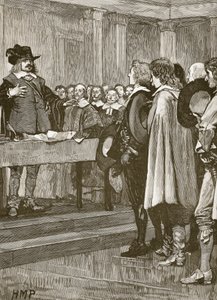 Cromwell refusant la couronne (illustration de Cassells Illustrated History of England)
