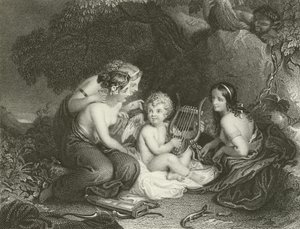 Cupidon enseigné par les grâces