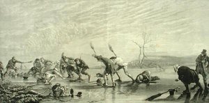 Curling vers 1880, de 
