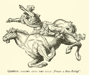 Curtius sautant dans le gouffre