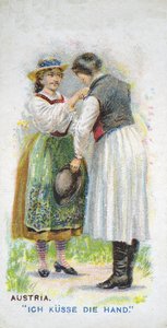 Salutation coutumière en Autriche, 1907