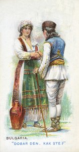 Salutation coutumière en Bulgarie, 1907