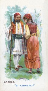Salutation coutumière en Grèce, 1907