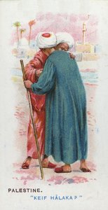 Salutation coutumière en Palestine, 1907
