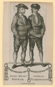 David Brown Dignam et George Barrington, dessinés d