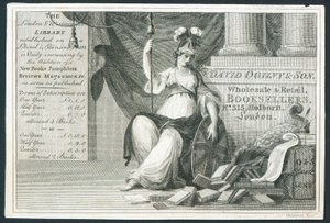 David Ogilvy & Sons, libraires en gros et au détail, carte de visite - English School