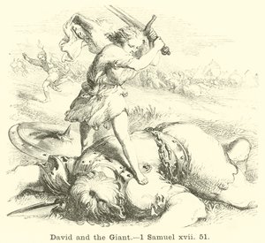 David et le géant, 1 Samuel, xvii, 51 - English School