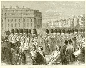Départ des Gardes pour la Guerre de Crimée - English School