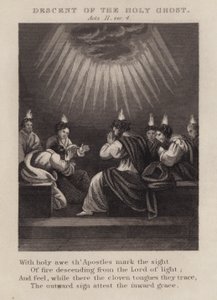 Descente du Saint-Esprit, Actes II, verset 4 - English School