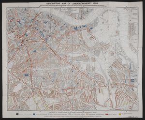 Carte descriptive de la pauvreté à Londres, par Charles Booth