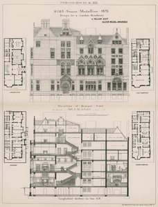 Conception pour une résidence londonienne par William Scott - English School