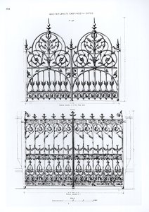 Conceptions pour des balustrades en fonte, de Macfarlanes Castings - English School