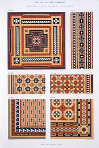 Dessins du catalogue commercial de Maw & Sons Tile Pavements