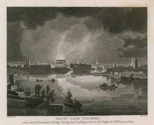Destruction du théâtre de Drury Lane, 24 février 1809