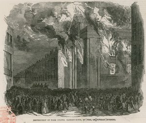 Destruction de la chapelle du Parc, Camden Town, Londres