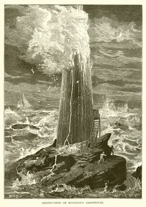 Destruction du phare de Rudyerd - English School