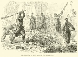 Destruction des armes des insurgés, avril 1871