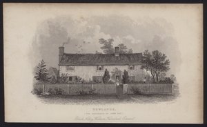 Dewlands, la résidence de John Ray, Black Notley, Witham Hundred, Essex (gravure)