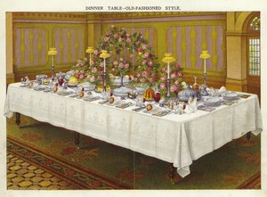 Table de dîner - style ancien