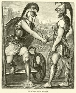 Diomède accueillant Glaucus