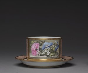 Plat, fabriqué par Worcester Porcelain Factory, vers 1810 - English School
