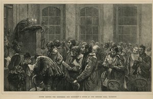 Service divin pour les bergers et les bouviers - une étude au Berners Hall, Islington, Londres - English School