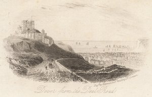 Douvres depuis la route de Deal - English School