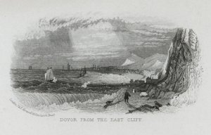 Douvres depuis la falaise Est, Kent - English School