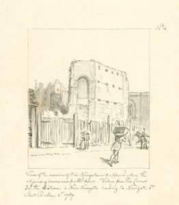Dessin des restes de l