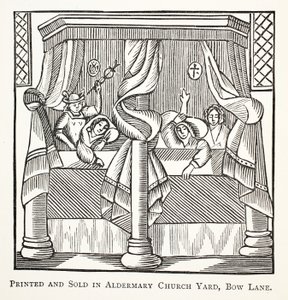 Rêves et grains de beauté, illustration de Chap-books du XVIIIe siècle par John Ashton, pub. 1882 - English School
