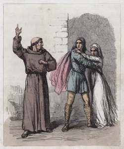 Dunstan réprimandant Edwy et Elgiva - English School